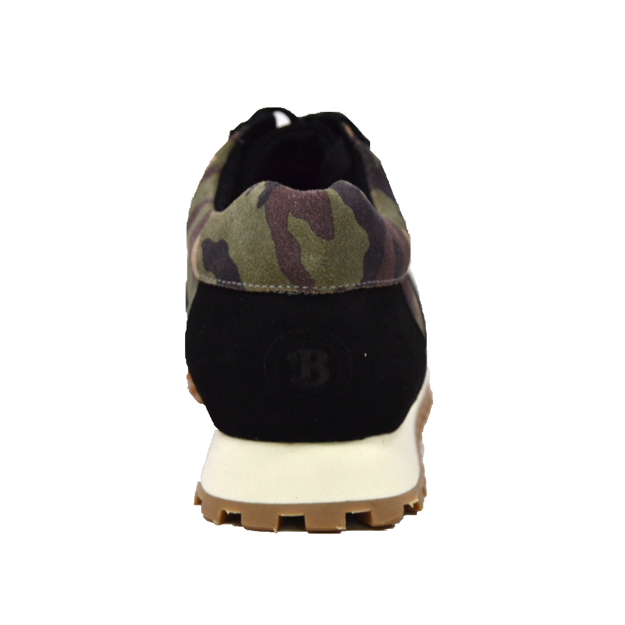 British Walkers Surrey Men's Black and Camouflage Low Top Sneakers view 7