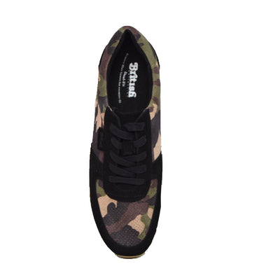 British Walkers Surrey Men's Black and Camouflage Low Top Sneakers view 9