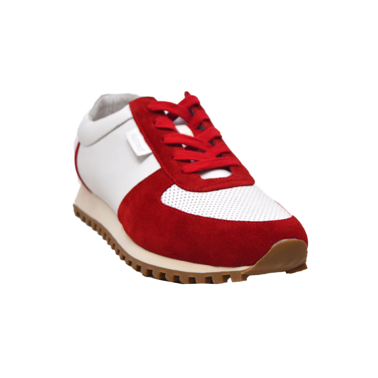 British Walkers Surrey Men's Red and White Low Top Sneakers view 3