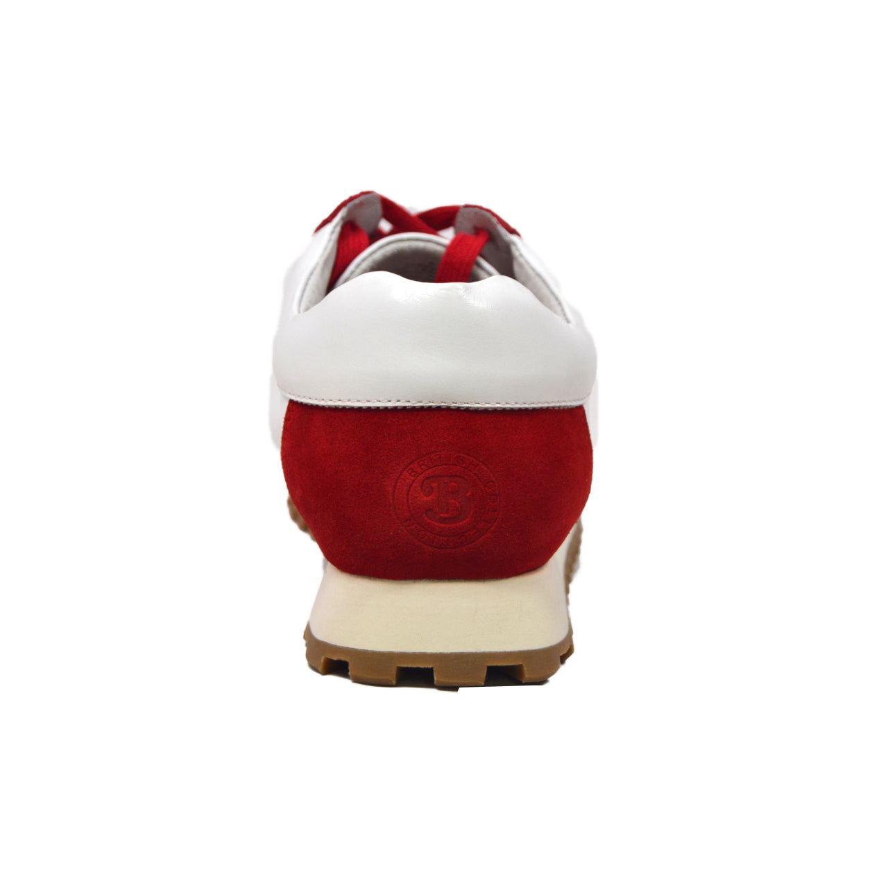 British Walkers Surrey Men's Red and White Low Top Sneakers view 4