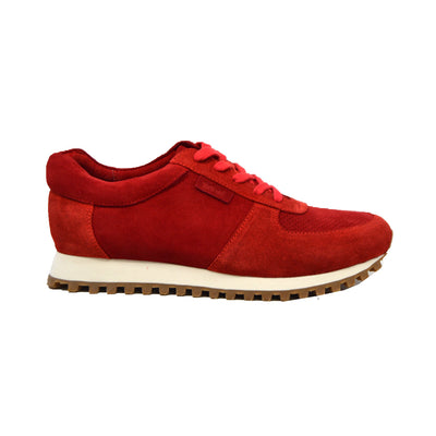 British Walkers Surrey Men's Red Suede Low Top Sneakers view 7