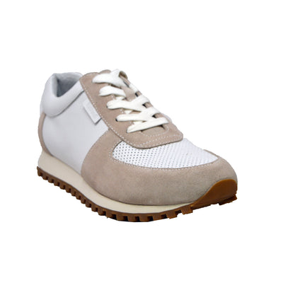 British Walkers Surrey Men's Bone and White Low Top Sneakers view 2