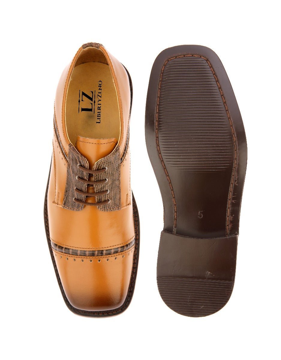 Liberty Zeno Swish Leather Oxford Style Dress Shoes for Kids