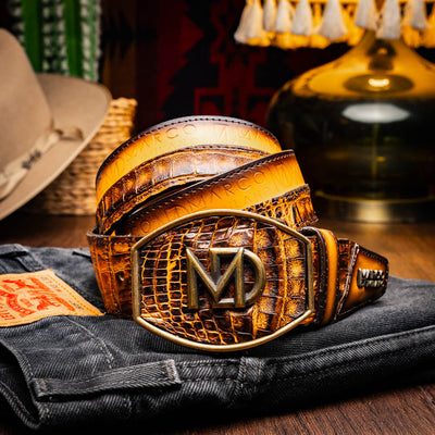 Texas Belt Mustard Brown