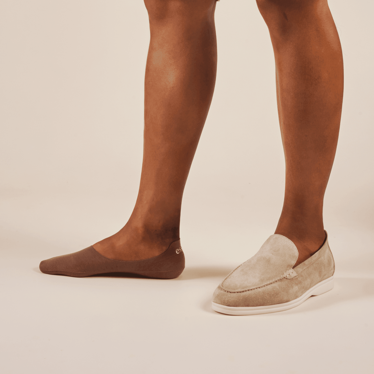 Unisex Cotton No Show Socks | Toffee Tan