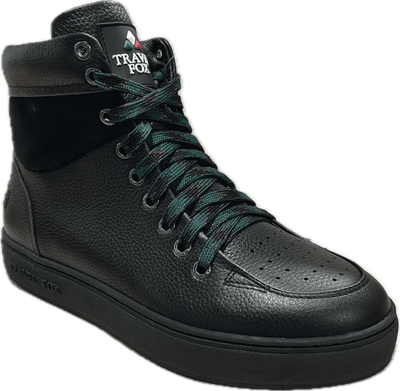 Travel Fox 900's High Top Sneakers Men's Black Leather 915620 101