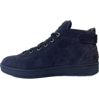Travel Fox Malibu Men's Navy Blue Suede Mid Top Sneakers 915601 247