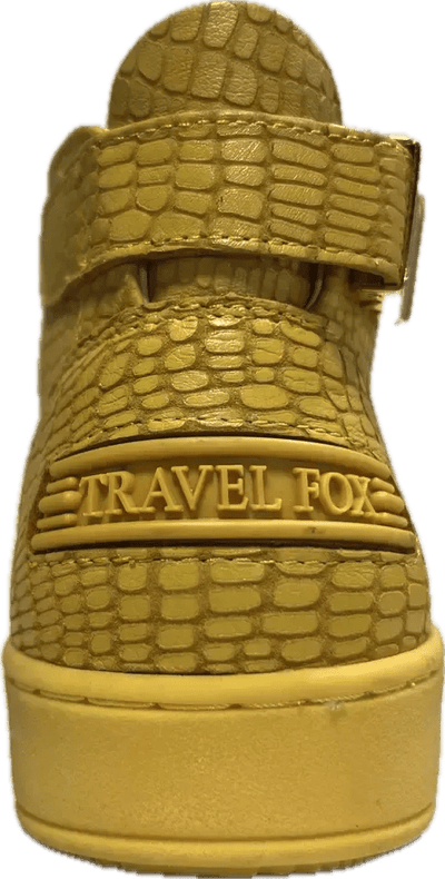 Travel Fox Malibu Mid Top Sneakers Men's Yellow Nappa Leather