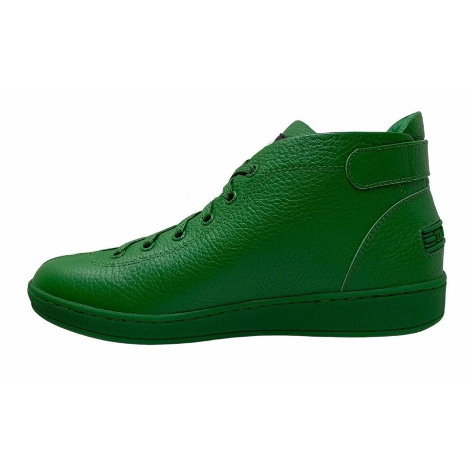 Travel Fox Men's Green Nappa Leather Mid Top | Don't Panic Shoes