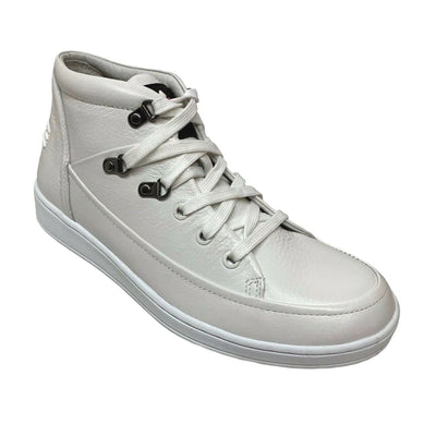 Travel Fox Men's White Nappa Leather High Top Sneakers 916103 107