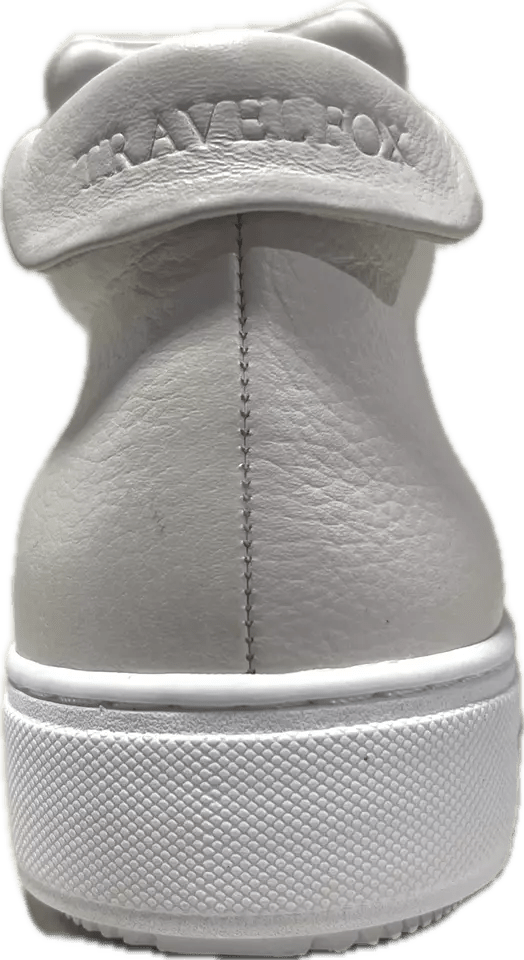 Travel Fox Mid Top 30th Anniversary Men's White Nappa Leather Sneakers 915612 107