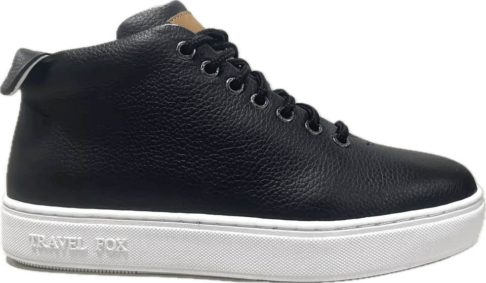 Travel Fox Mid Top Men’s Black Nappa Leather 915612 101