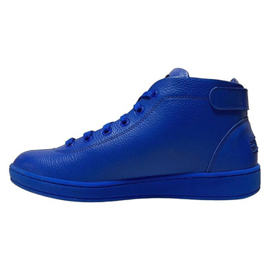 Travel Fox Spider Men's Royal Blue Nappa Leather Mid Top Sneakers 91560105