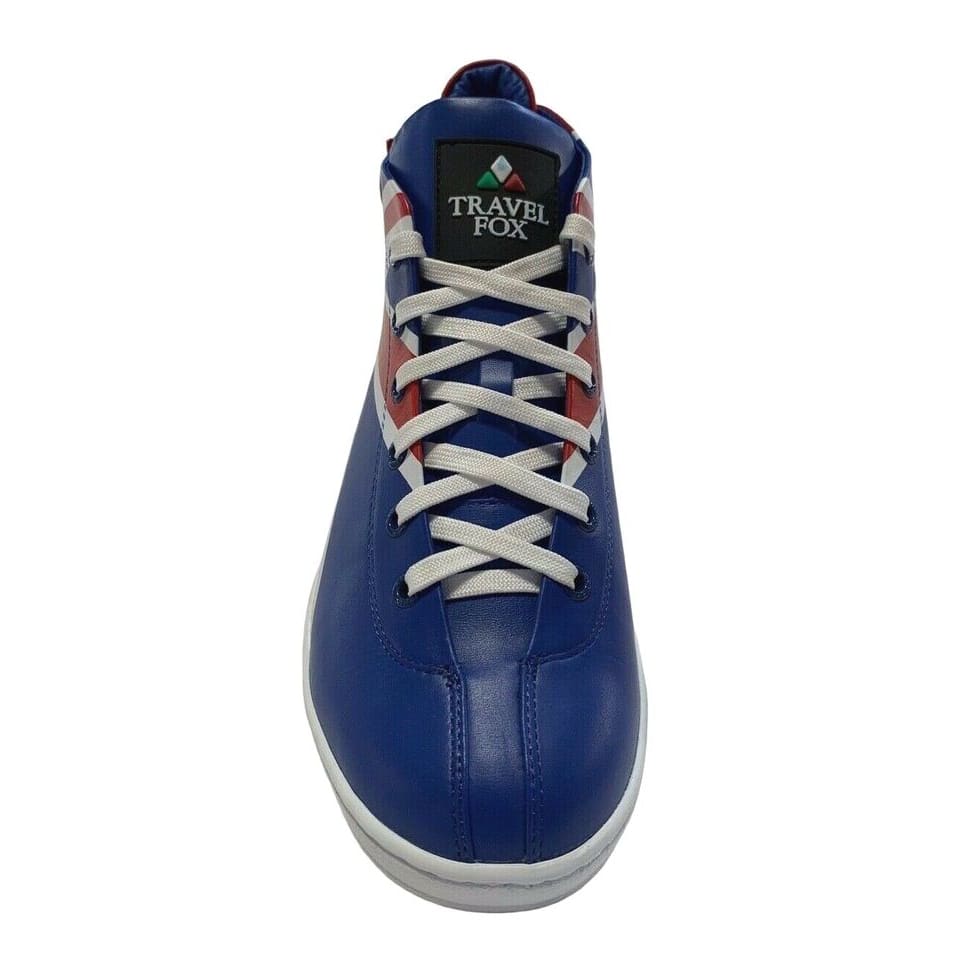 Travel Fox Union Jack Men's Red White and Blue Leather Sneakers 91560121