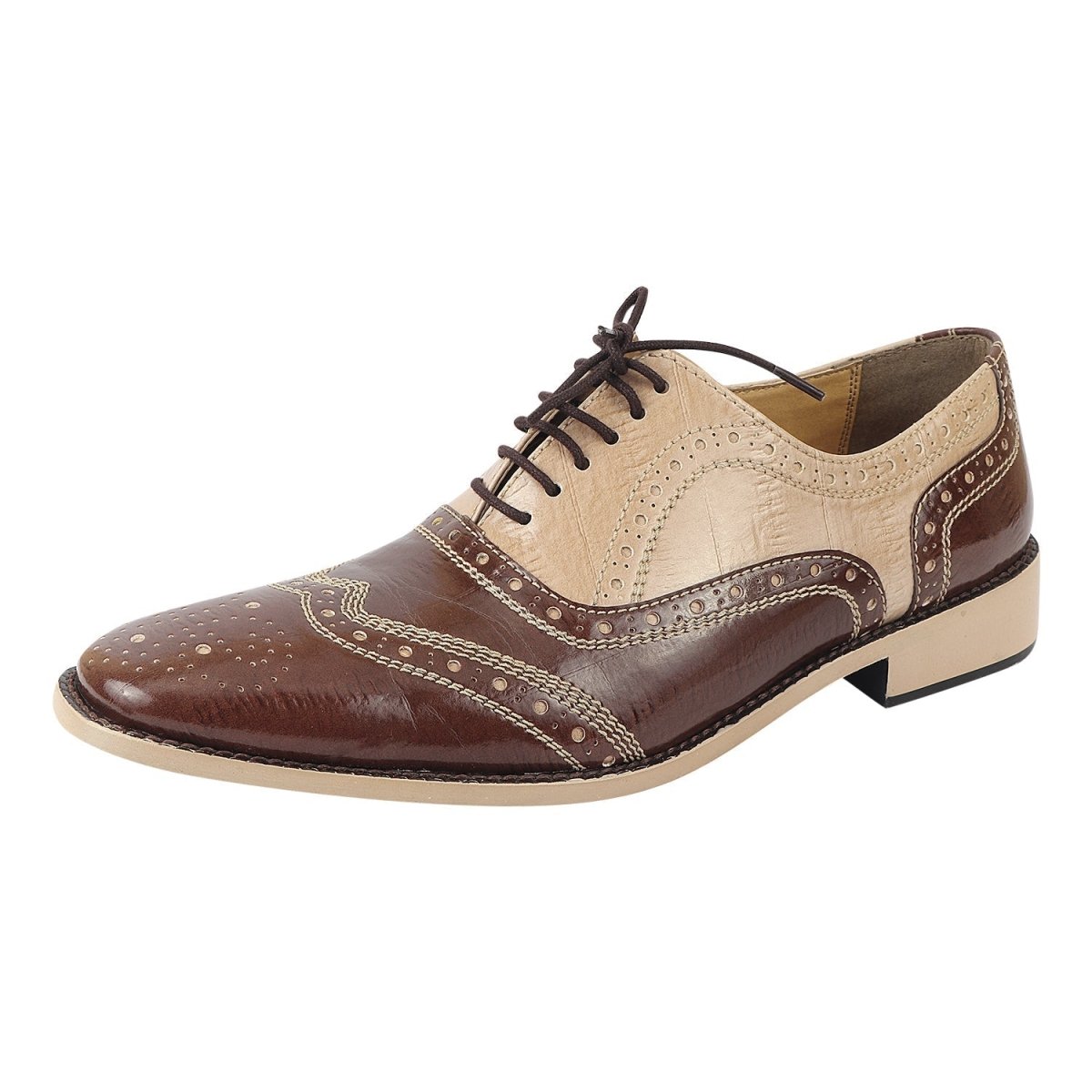Liberty Zeno Tremont Genuine Leather Oxford Style Brogue Dress Shoes