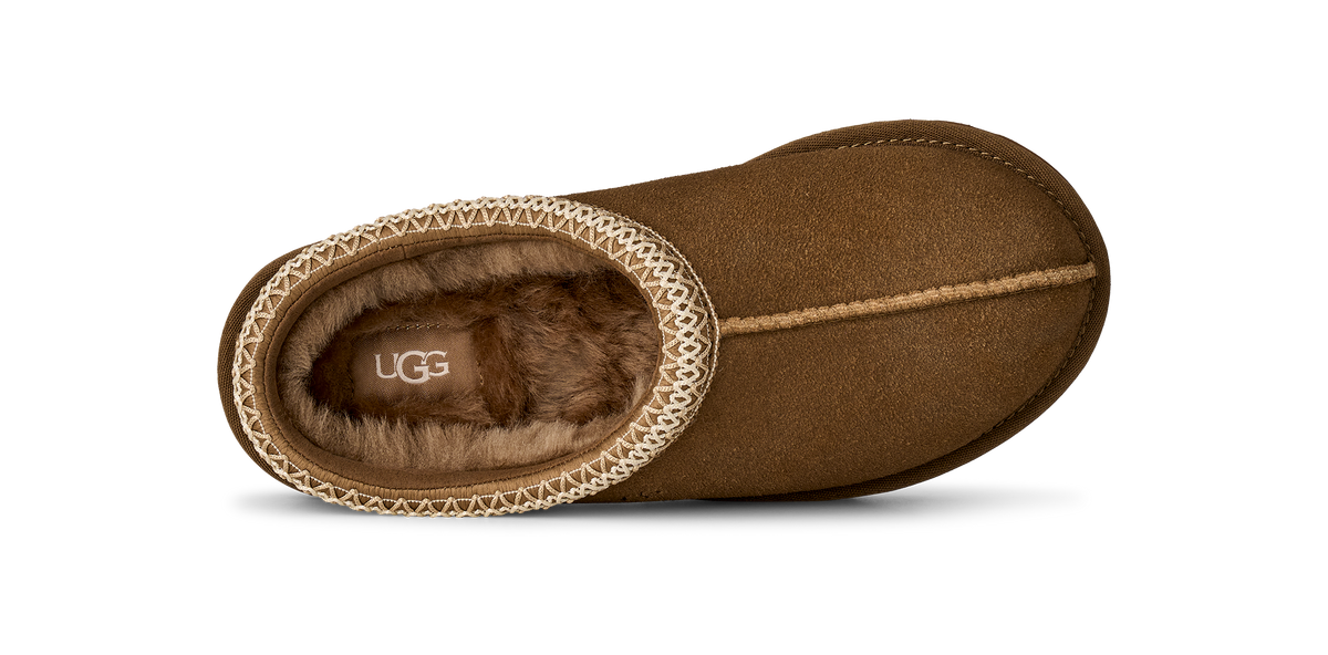 UGG Tasman II Womens Slippers — Light Bronze Suede