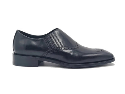 Carrucci Shoes Unknown Brand Medallion Slip On Loafer Calfskin KS50926
