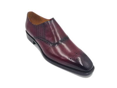 Carrucci Shoes Unknown Brand Medallion Slip On Loafer Calfskin KS50926