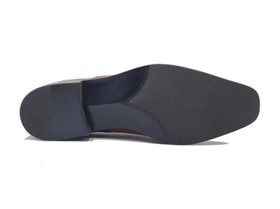 Carrucci Shoes Unknown Brand Medallion Slip On Loafer Calfskin KS50926