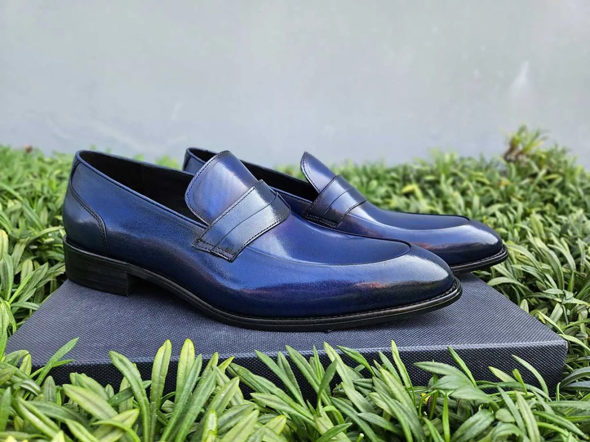 Carrucci Shoes Unknown Brand Modern Classic Penny Loafer Calfskin KS47911