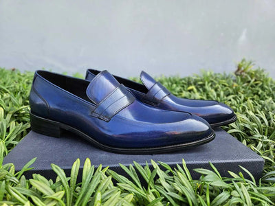 Carrucci Shoes Unknown Brand Modern Classic Penny Loafer Calfskin KS47911