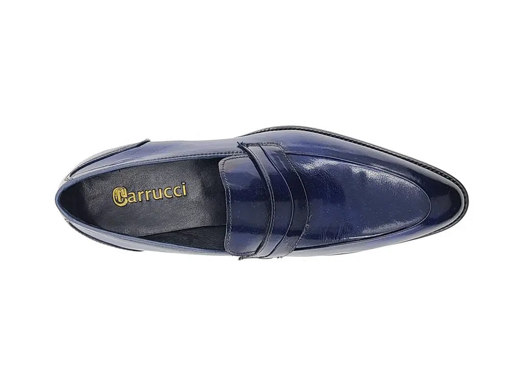 Carrucci Shoes Unknown Brand Modern Classic Penny Loafer Calfskin KS47911