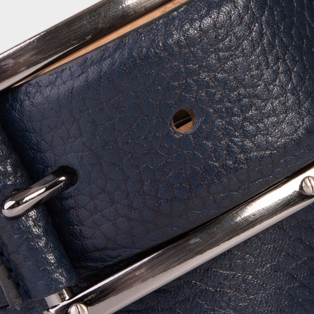 Vinci Leather The Draco Navy Calfskin Belt – product view 4