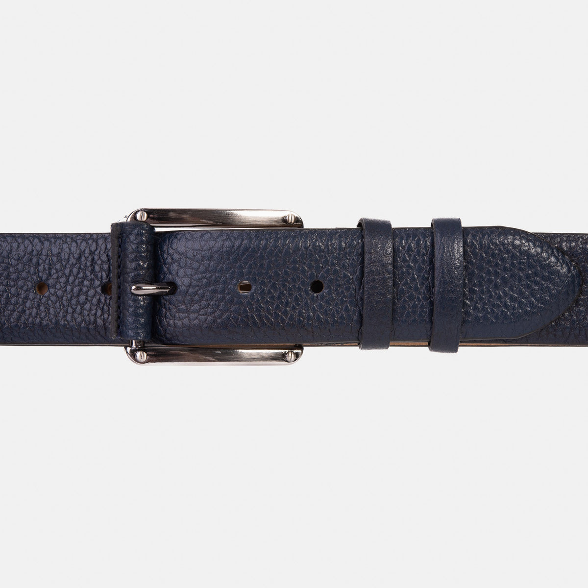 Vinci Leather The Draco Navy Calfskin Belt – product view 3