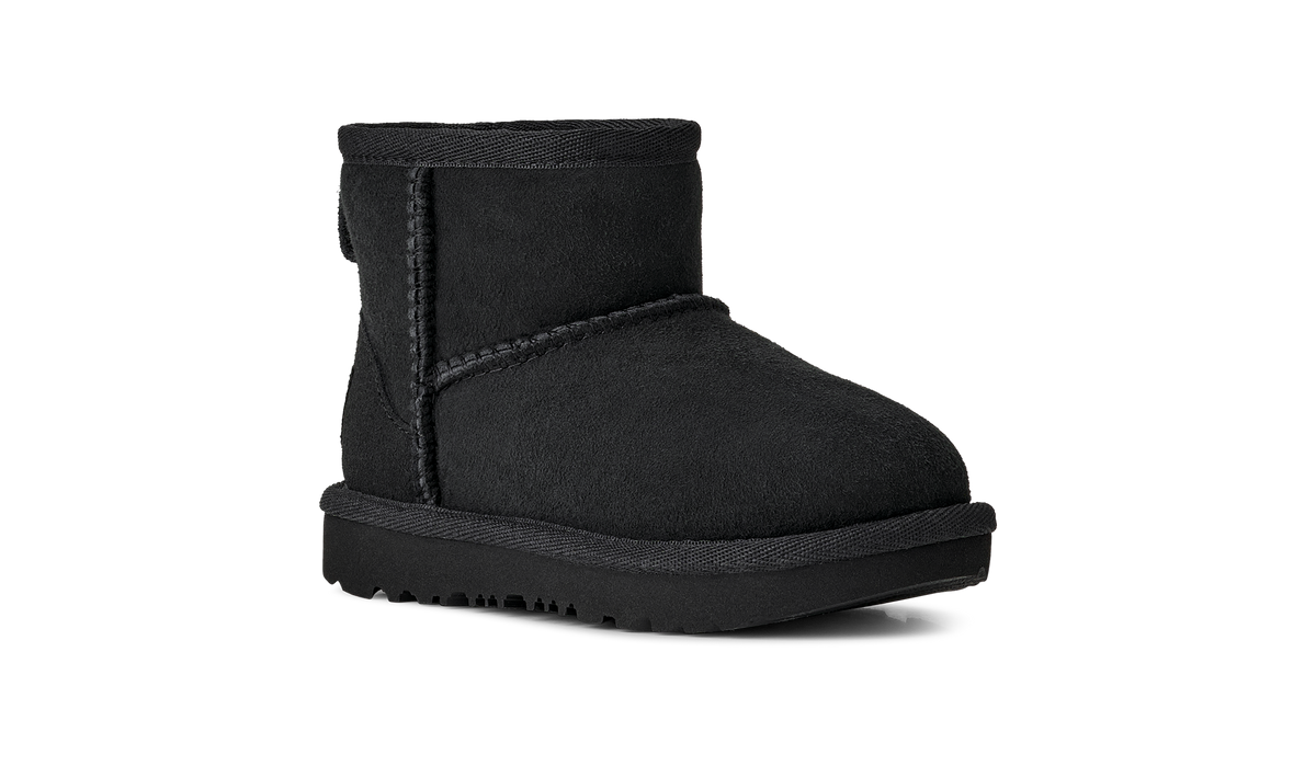 UGG Classic Mini II Toddlers' (TD) Boots — Black Sheepskin