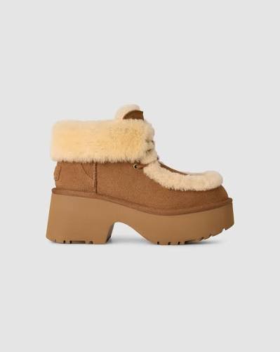 UGG Esmee Women's Lace-up Boots — Chestnut Suede