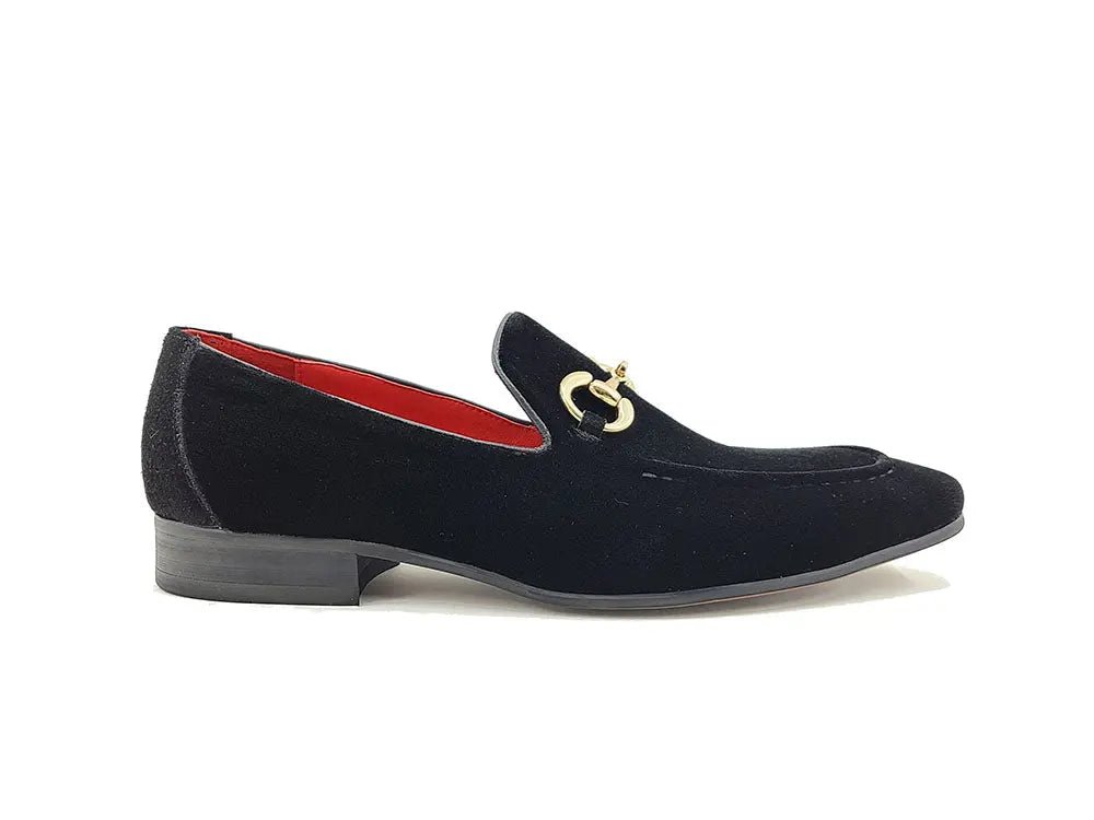 Carrucci Shoes Velvet Buckle Loafer Luxe Everyday Classic Timeless Velvet