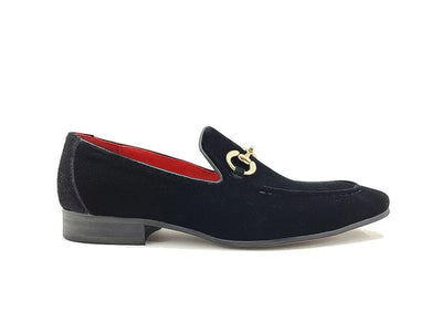 Carrucci Shoes Velvet Buckle Loafer Luxe Everyday Classic Timeless Velvet