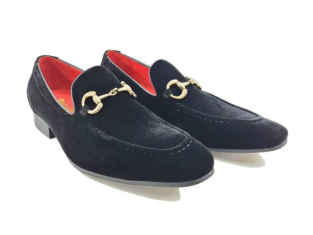 Carrucci Shoes Velvet Buckle Loafer Luxe Everyday Classic Timeless Velvet