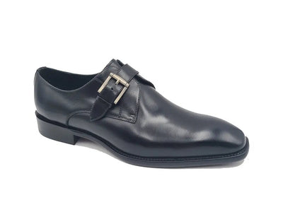 Carrucci Shoes Versatile Fashion Single Monk Strap Loafer Calf Leather KS50912