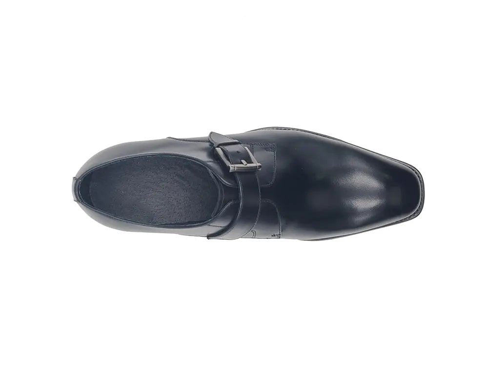 Carrucci Shoes Versatile Fashion Single Monk Strap Loafer Calf Leather KS50912