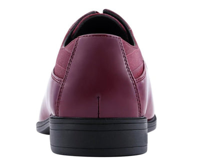Viotti 179 Burgundy Men’s Patent Leather Derby Shoes