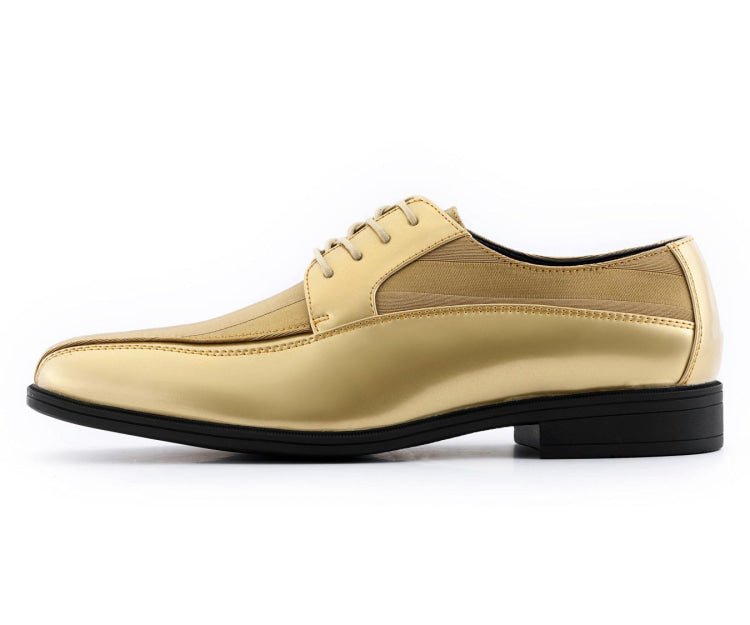 Viotti 179 Gold Men’s Patent Leather Derby Shoes