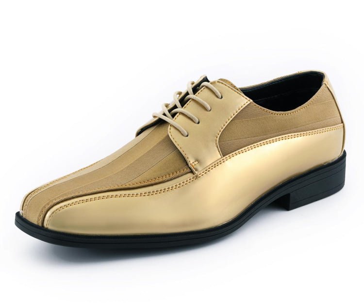 Viotti 179 Gold Men’s Patent Leather Derby Shoes