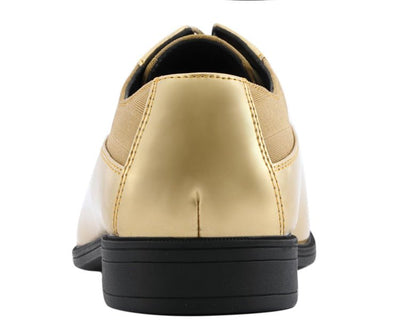 Viotti 179 Gold Men’s Patent Leather Derby Shoes