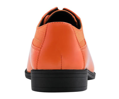 Viotti 179 Orange Men’s Patent Leather Derby Shoes