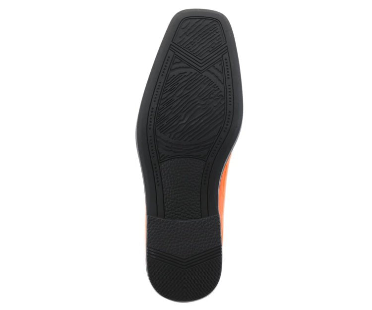 Viotti 179 Orange Men’s Patent Leather Derby Shoes