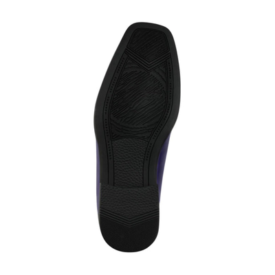 Viotti 179 men's purple lace-up dress shoe, outsole view