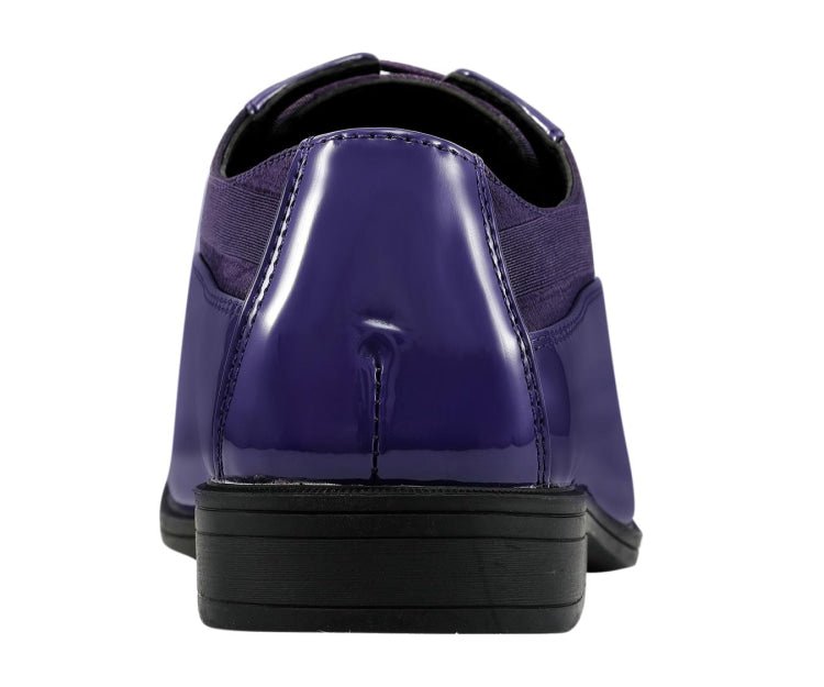 Viotti Purple Patent Leather Derby Shoes Men’s 179 Purple