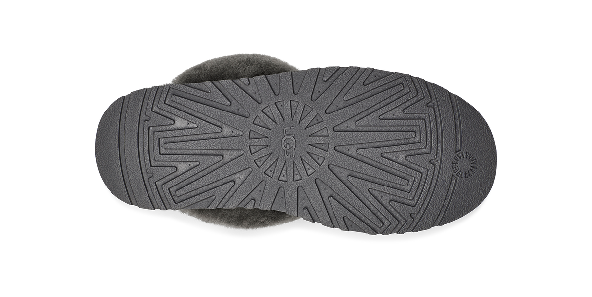 UGG Disquette Womens Platform Slippers — Charcoal Suede