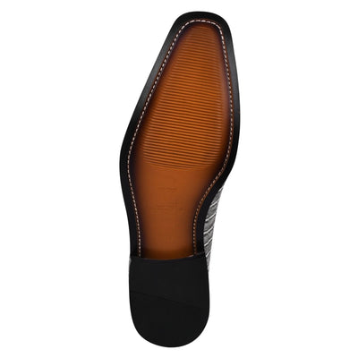 Liberty Zeno Walter Small Croco Leather Lace up Oxford Dress shoes