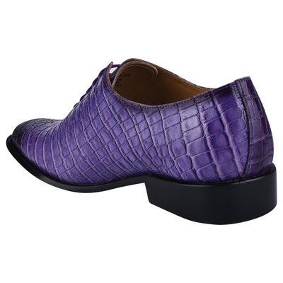 Liberty Zeno Walter Small Croco Leather Lace up Oxford Dress shoes