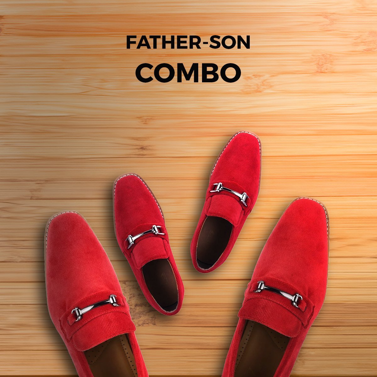 Liberty Zeno Welkar and Rachal Father Son Red Combination Shoes