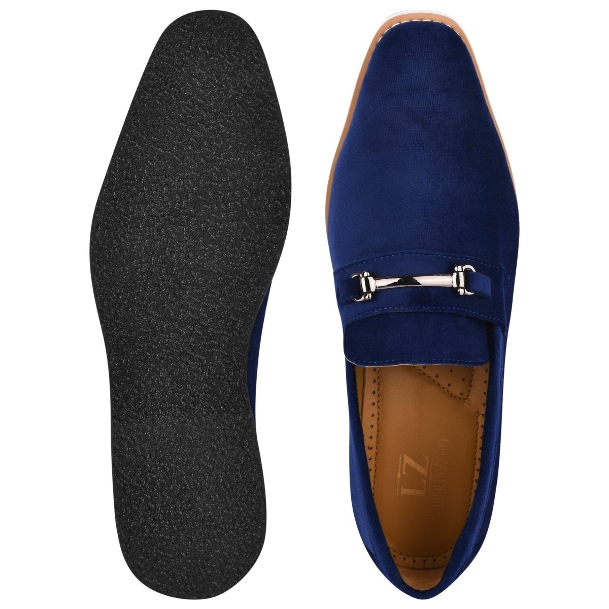 Liberty Zeno Welkar Men Velvet Causal Buckle Slip - On Loafers Shoes