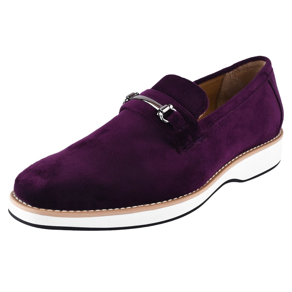 Liberty Zeno Welkar Men Velvet Causal Buckle Slip - On Loafers Shoes