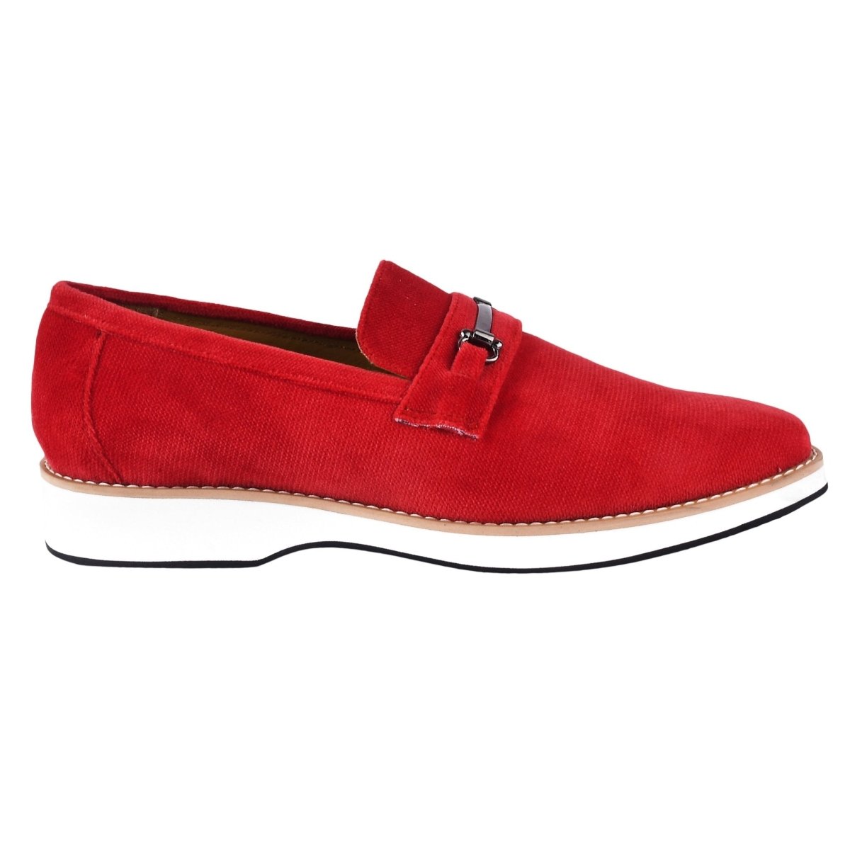Liberty Zeno Welkar Men Velvet Causal Buckle Slip - On Loafers Shoes